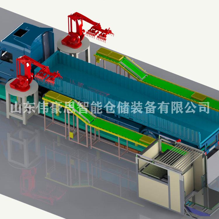 肥料自動裝車設(shè)備供應(yīng)商 全自動裝車機(jī)械手非標(biāo)定制